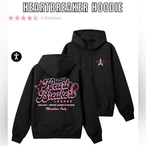 Custom ⭐️ Jeffree Star ⭐️ Heartbreaker hoodie size 2x - Picture 2 of 5